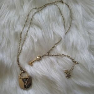 Katy Perry Collections Gold Prism Lock & Key Collectors Fan Necklace
